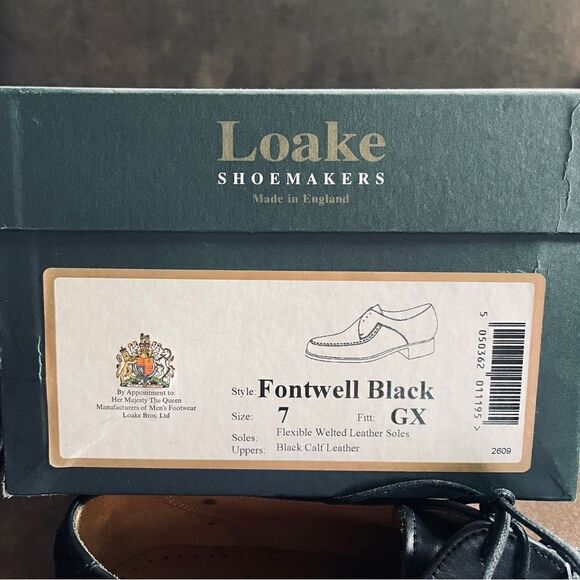 New in Box Loake Mens lace up brogues Made In England handmade 8 US 41 EUR - Picture 12 of 12